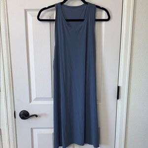 Sweaty Betty Steel Blue Sleeveless Athleisure Dress